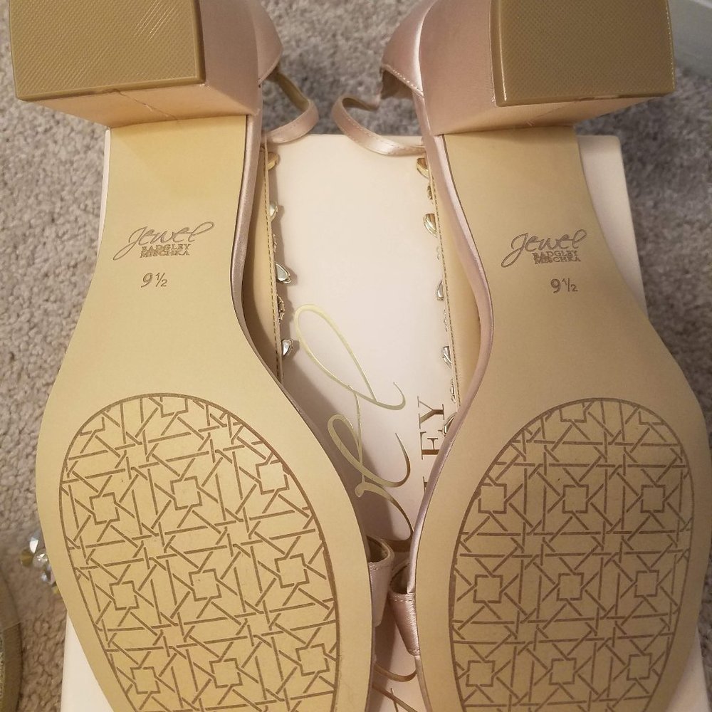 Jewel Badgley Mischka Gretchen Crystal Sandal 9.5 - Picture 8 of 9